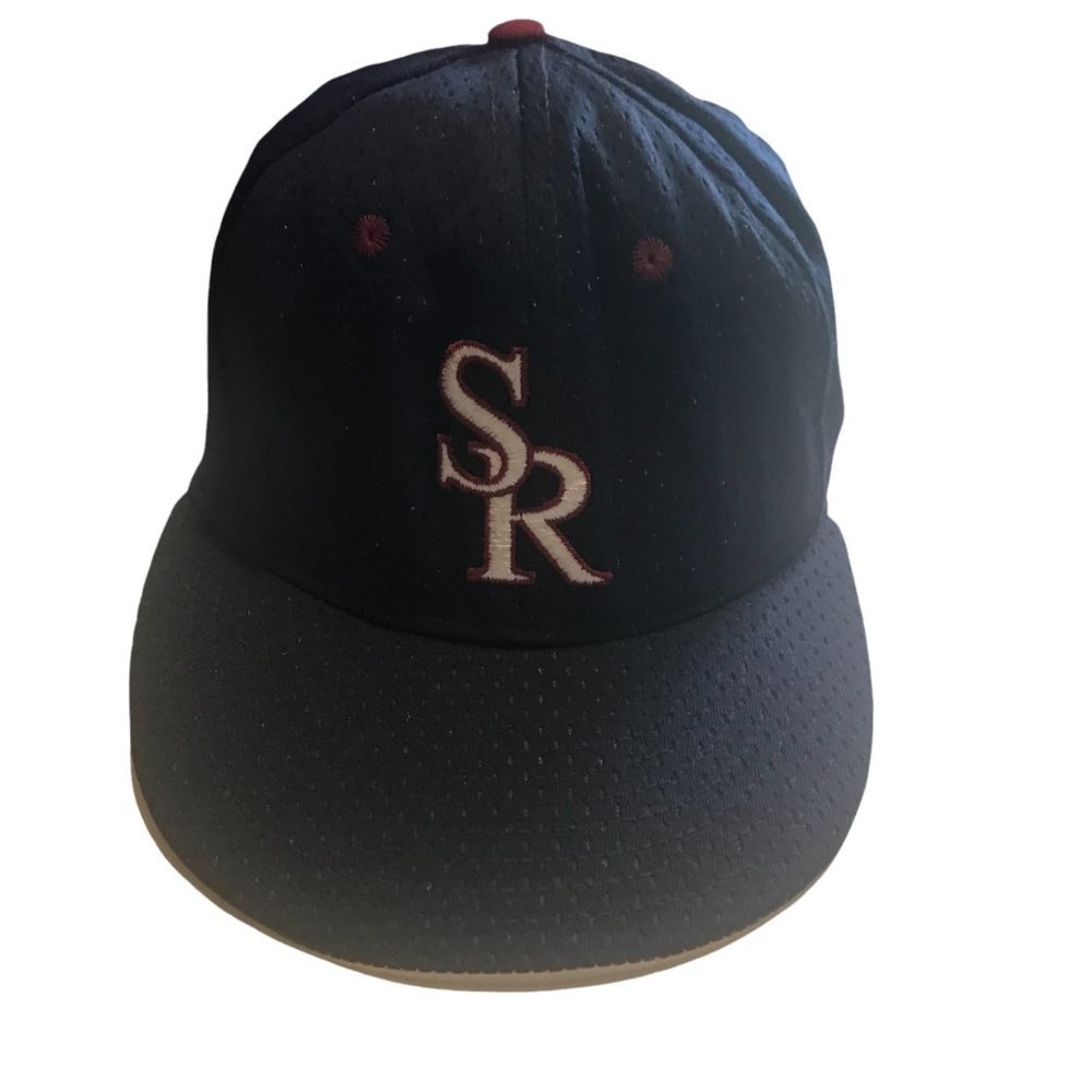 SR Baseball Cap Hat Size 7 1/4‎ California Headwear Los Angeles, USA Navy Blue